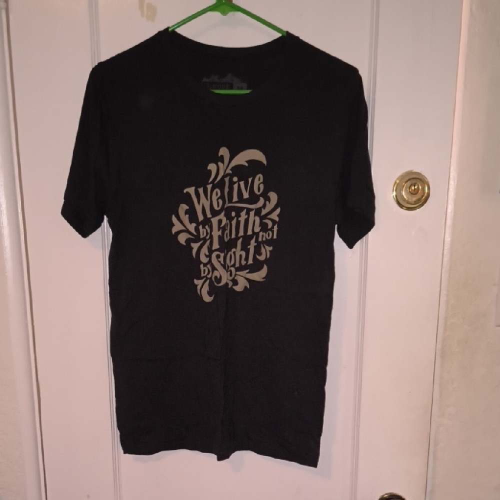 Faith-Inspired Black Tee - Short Sleeve